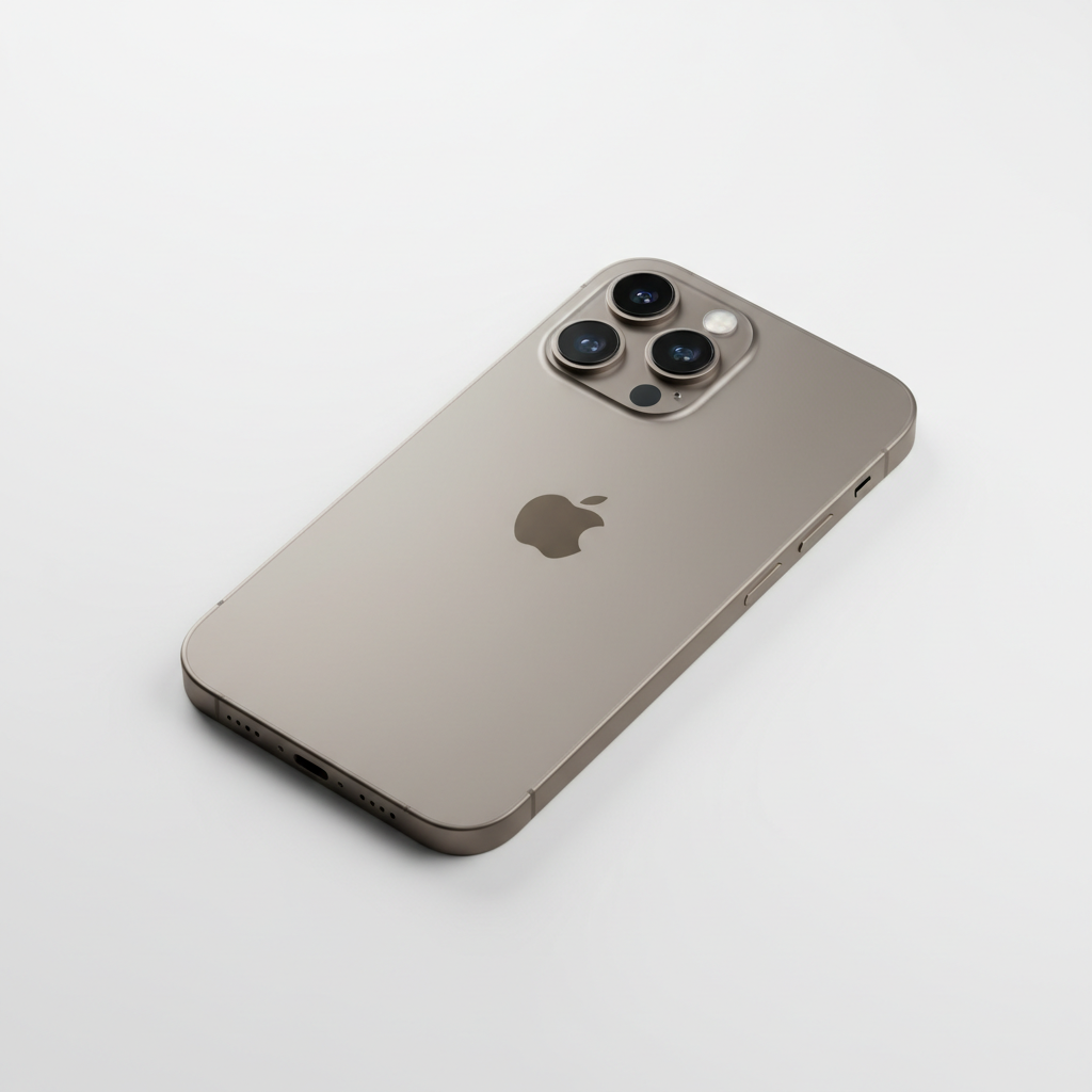 Apple iPhone 15 Pro Max - premium titanium smartphone in natural titanium